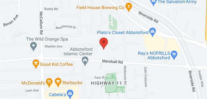 map of 7 33900 MAYFAIR AVENUE